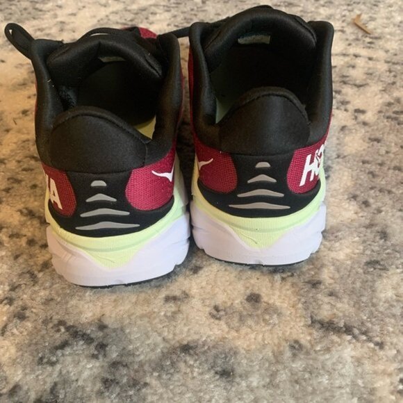 Hoka One One Red and Black Athletic Shoes - Picture 4 of 5